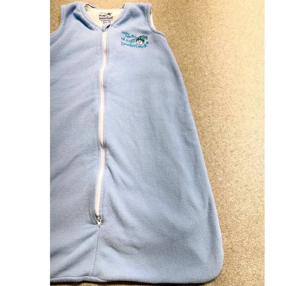 Baby Merlin's Magic Dream Sack Wearable Blanket Blue Fleece Small 6-12 Months